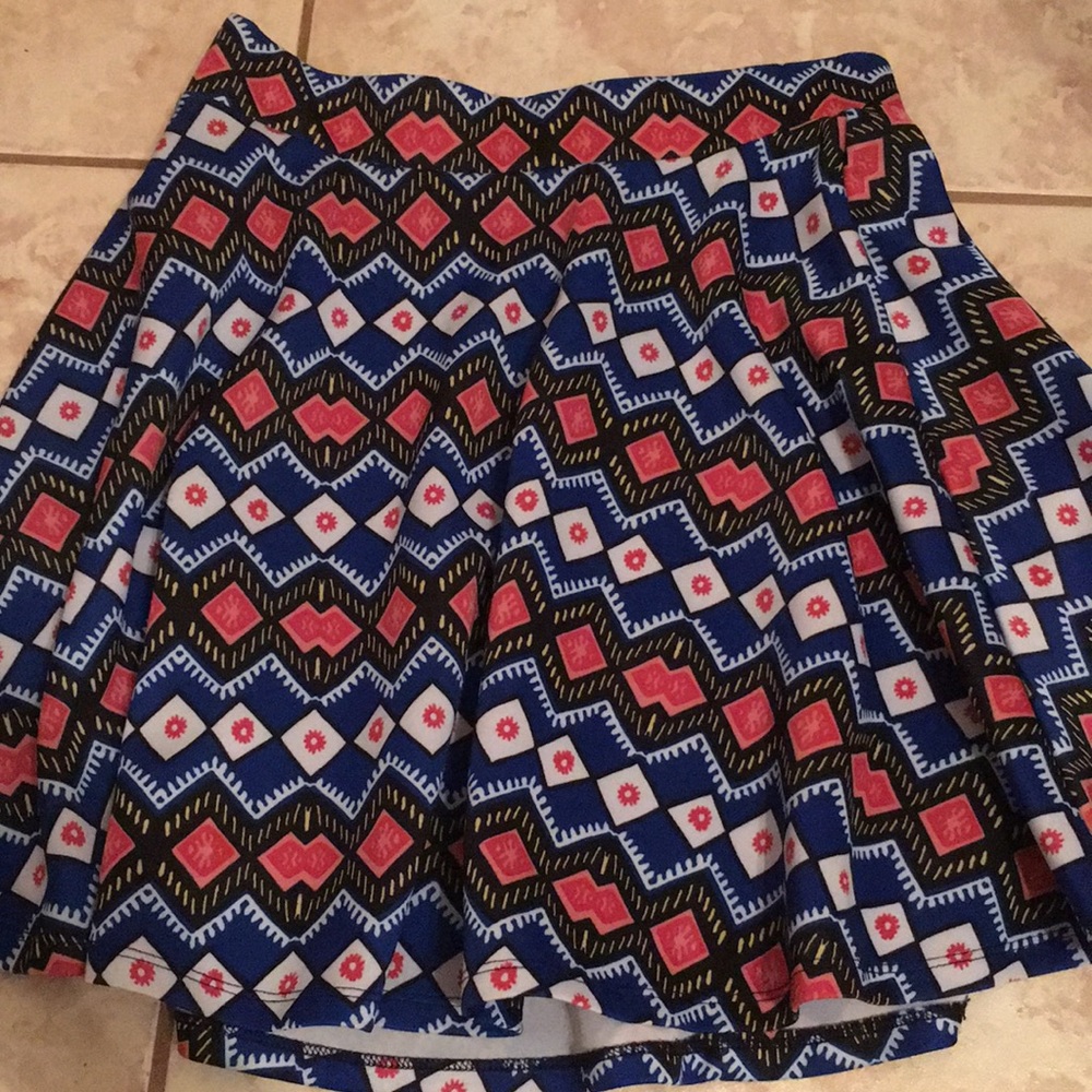 Xhileration tribal print circle skirt